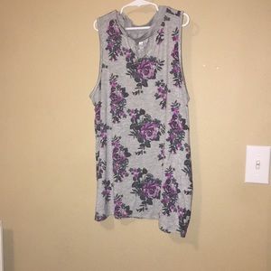 Woman’s nice flowery shirt